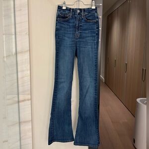 7 For All Mankind No Filter Ultra High Rise Skinny Boot In Sophie Blue